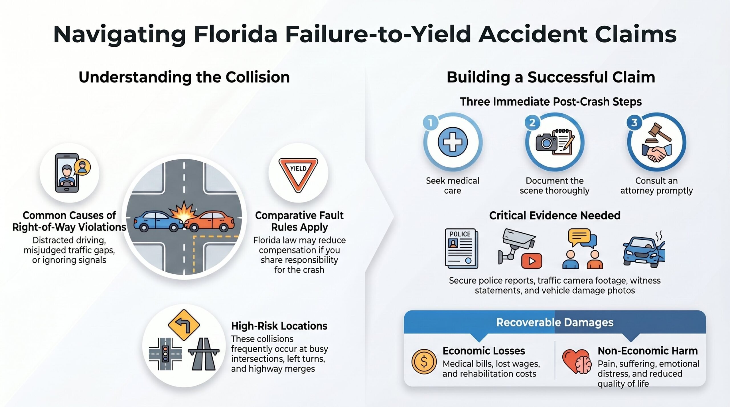 Reclamaciones por Accidentes de Florida por Falta de Ceder el Paso
