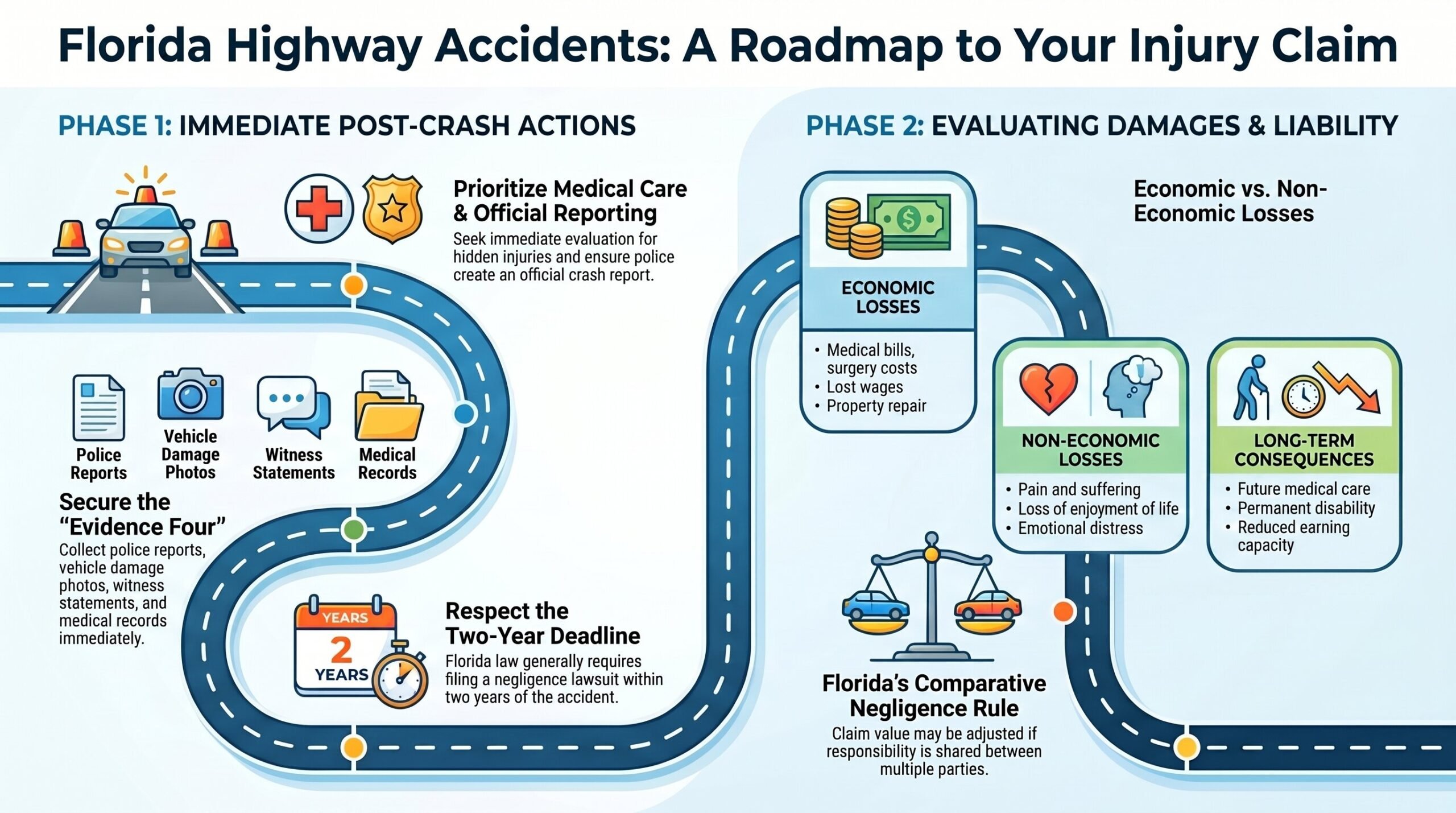 Florida Highway Injury Claim Roadmap