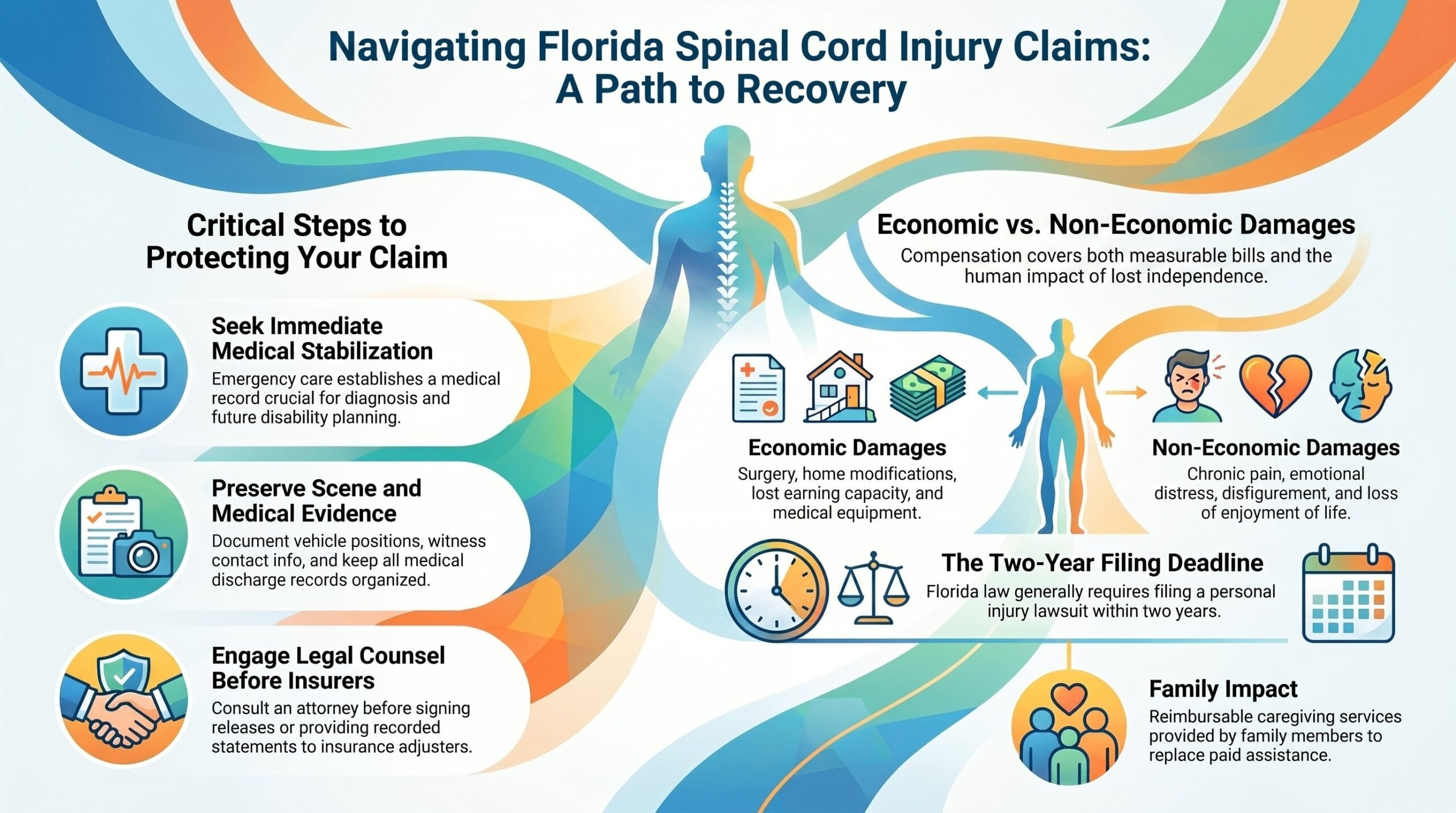 Guía de Reclamación por Lesiones en la Médula Espinal de Florida