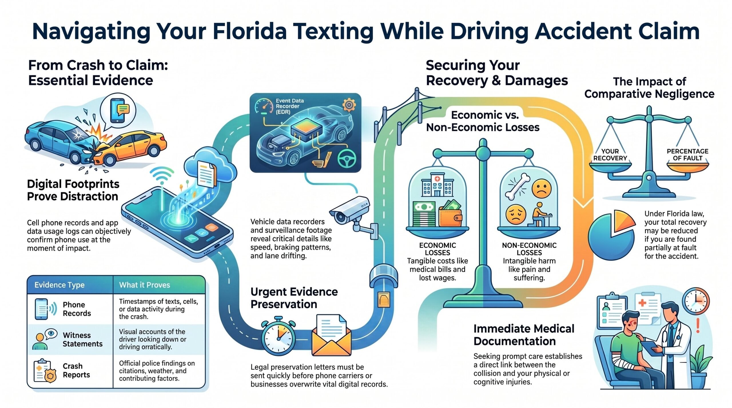 Florida Texting Accident Claim Guide