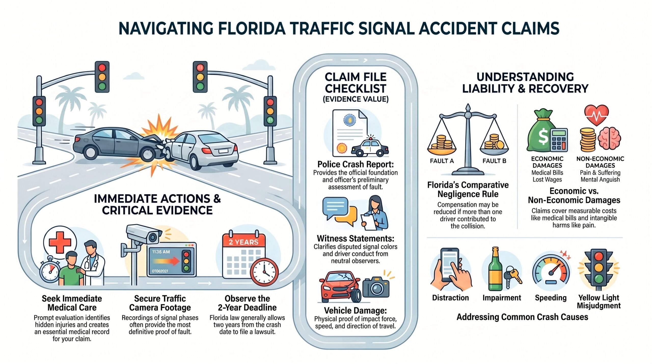 Reclamaciones por Accidentes de Señales de Tráfico en Florida
