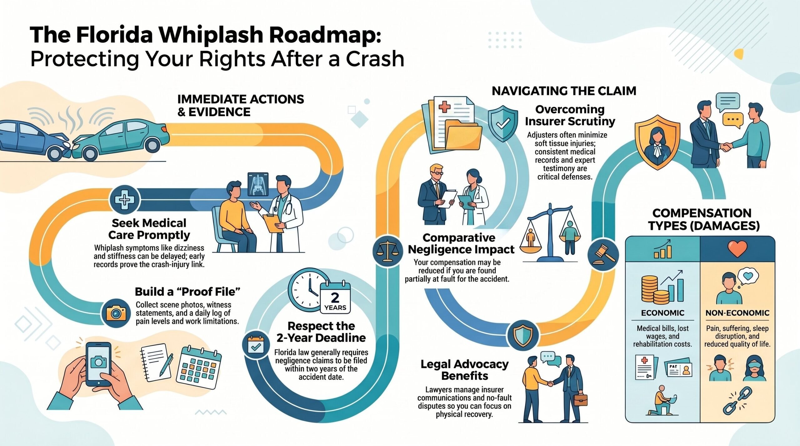 Florida Whiplash Injury Legal Roadmap