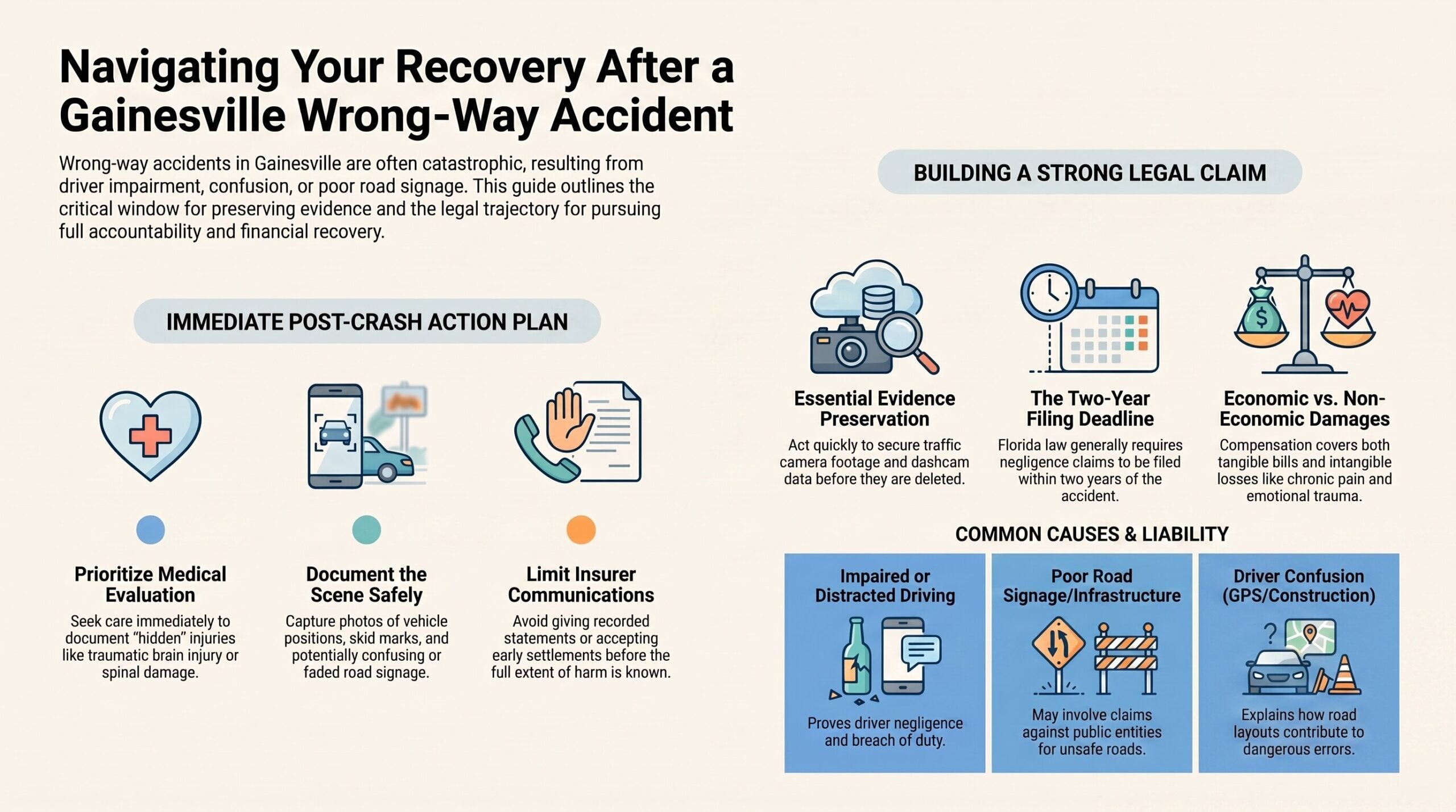 Gainesville Wrong-Way Accident Recovery