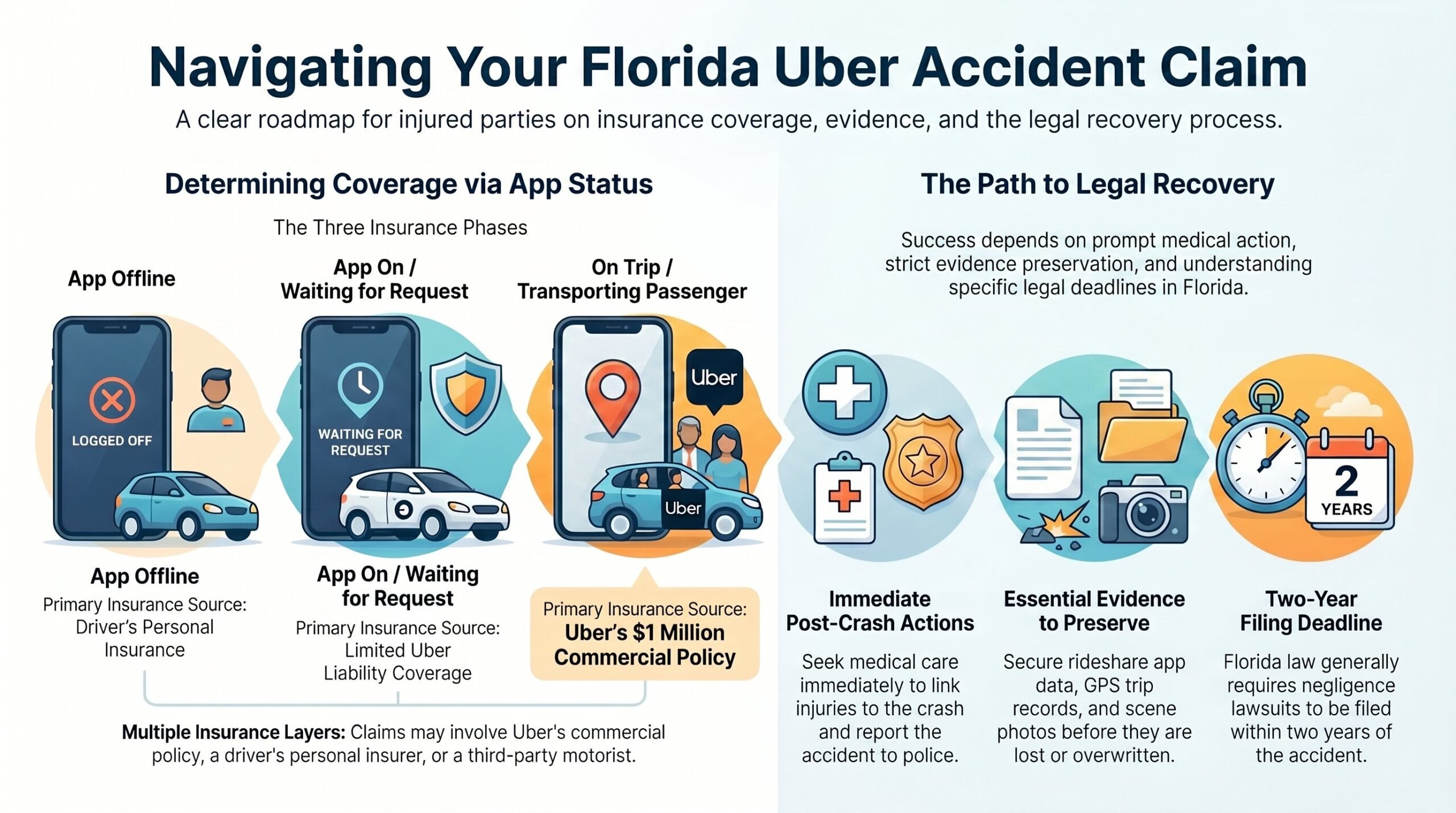 Navigating Florida Rideshare Accident Claims