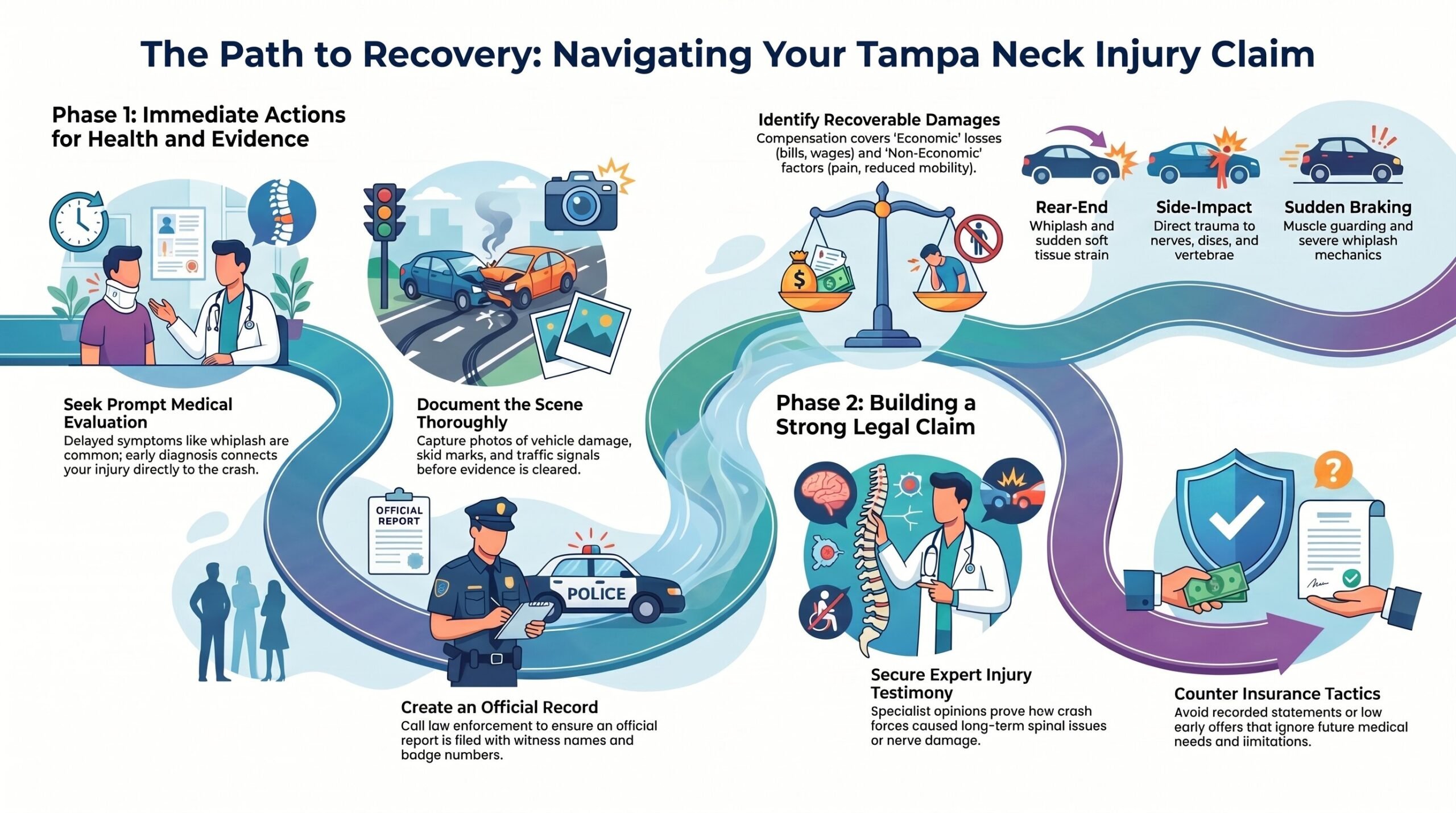 Abogado de Lesiones en el Cuello por Accidentes de Auto en Tampa