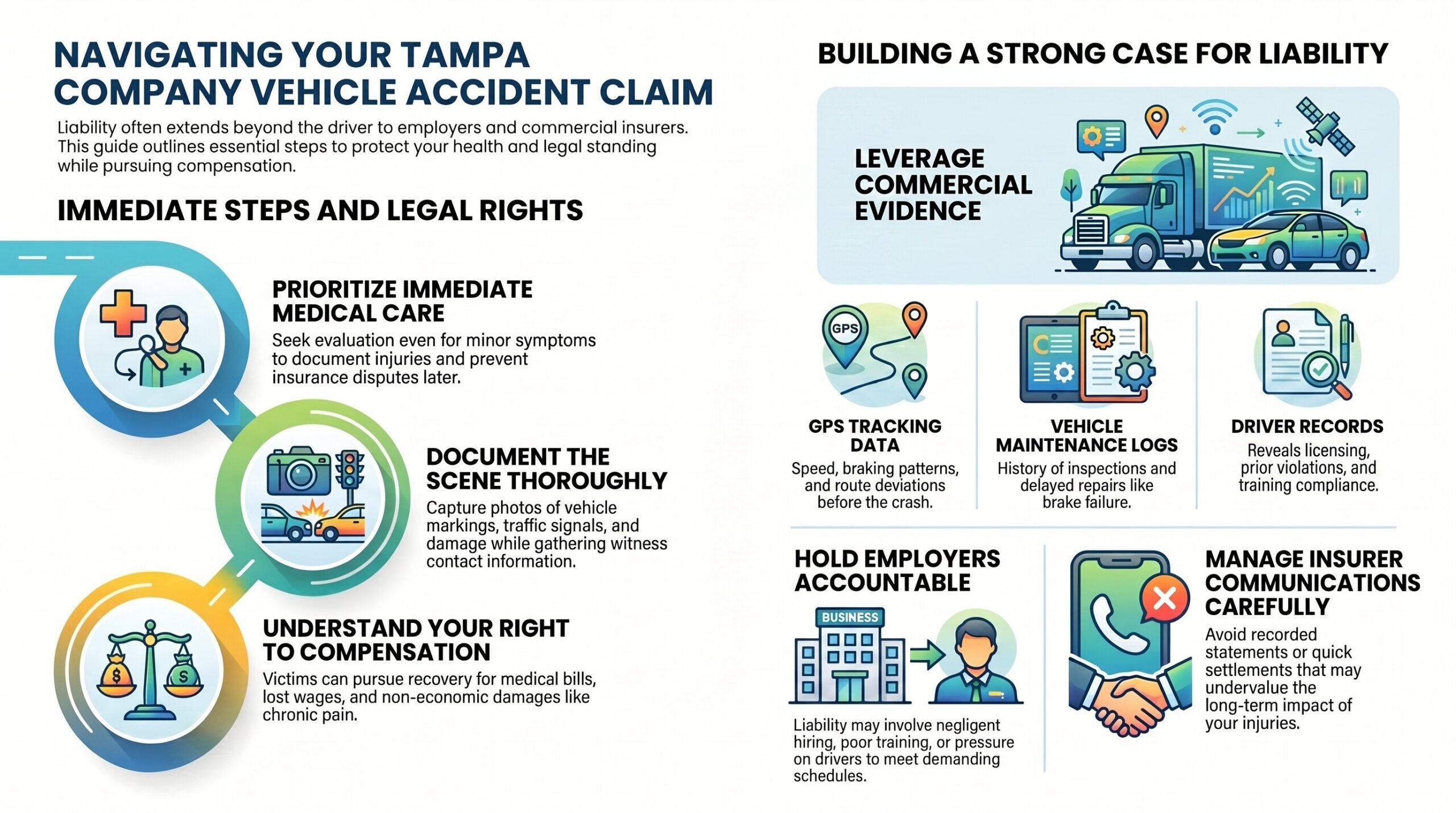 Guía de Reclamos de Vehículos de Empresa en Tampa