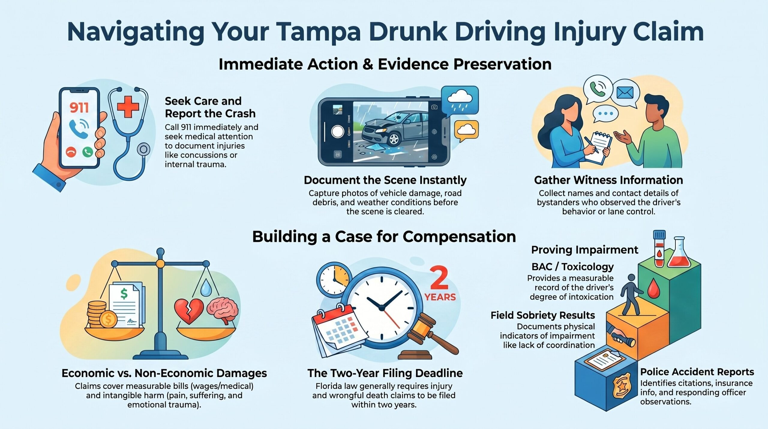 Tampa Drunk Driving Claim Guide