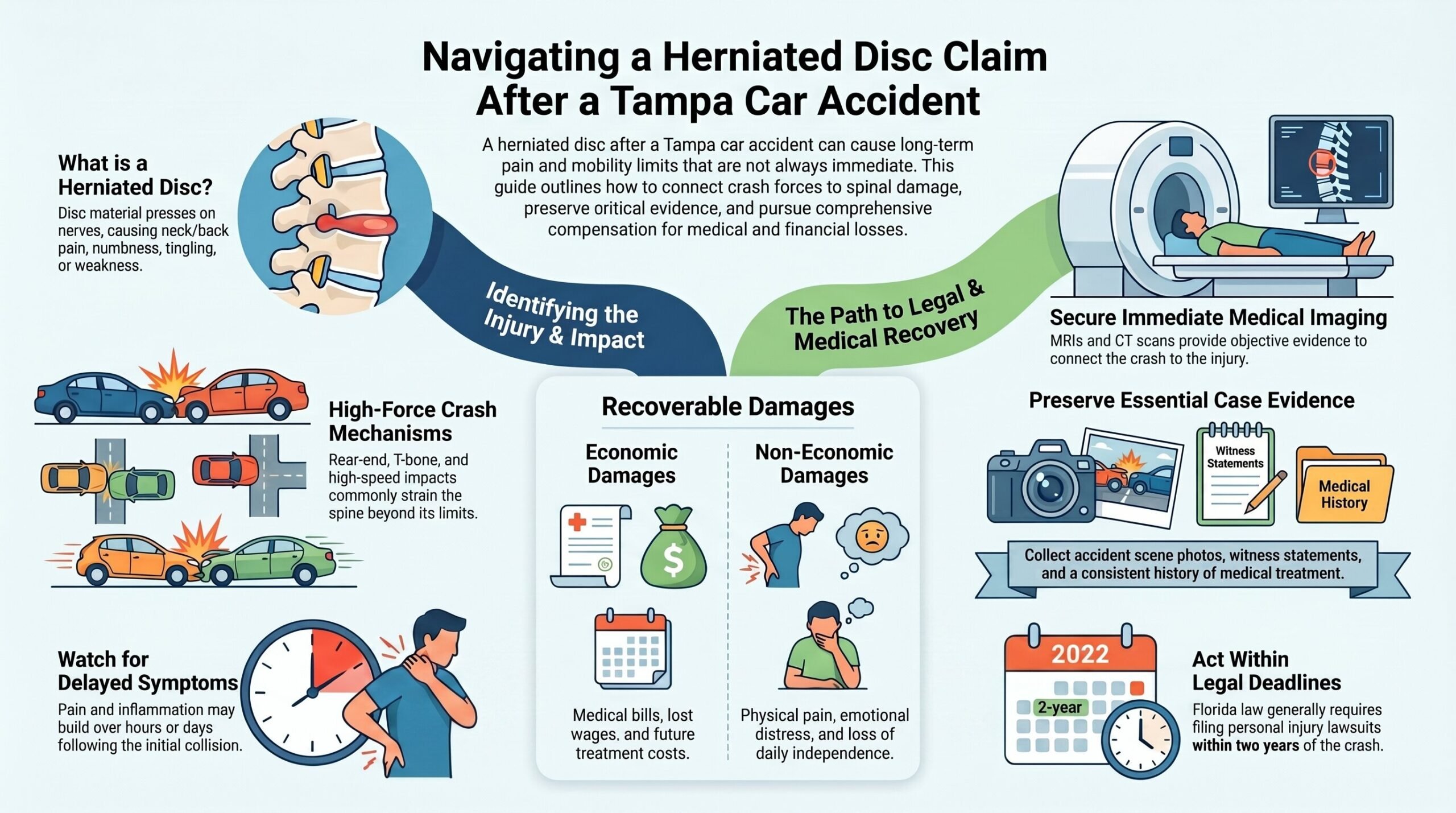 Guía de Reclamación de Disco Herniado en Tampa