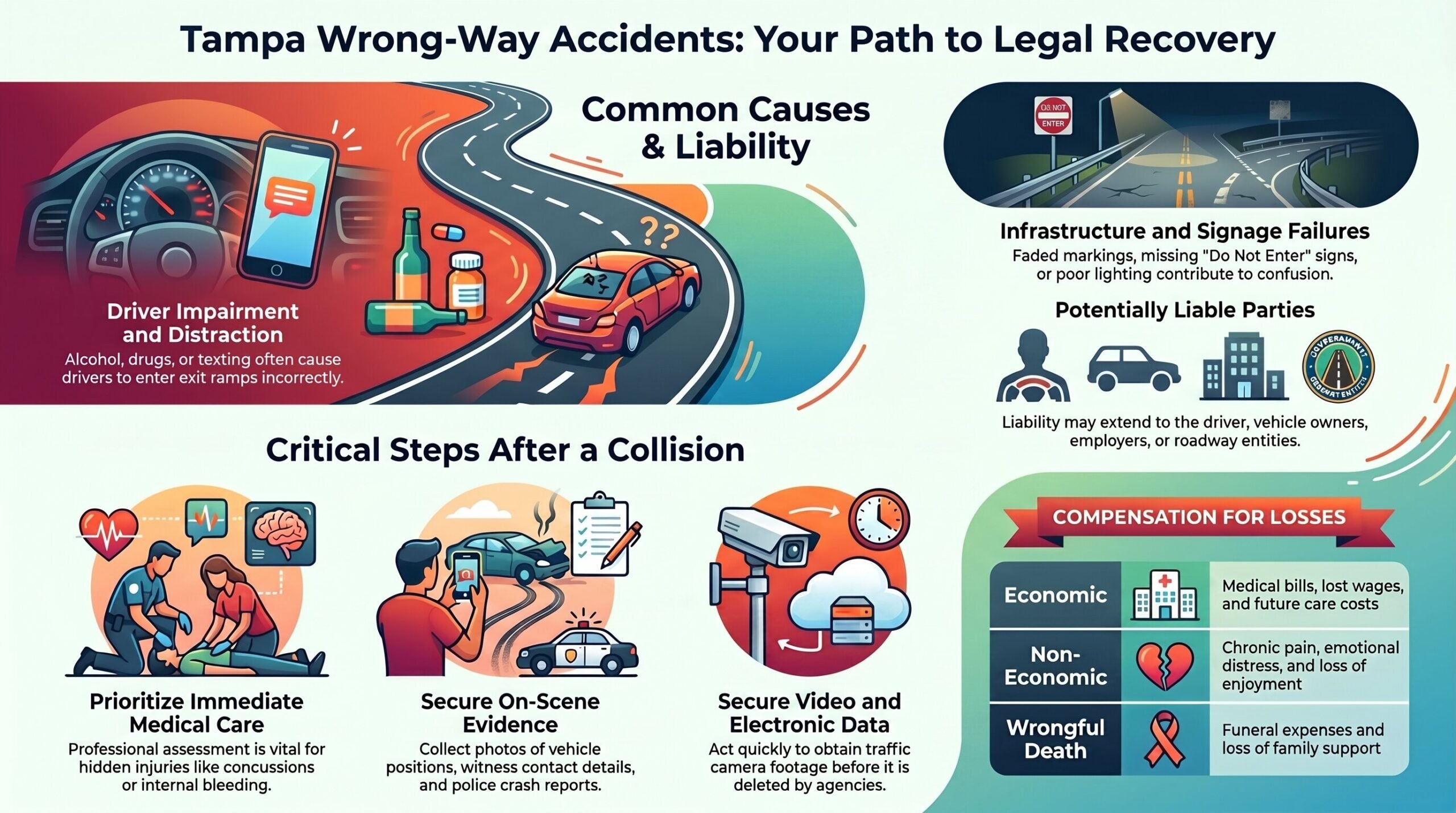 Guía Legal de Accidentes en Sentido Contrario