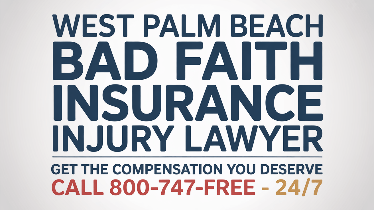 Abogado de Lesiones por Mala Fe en Seguros de West Palm Beach