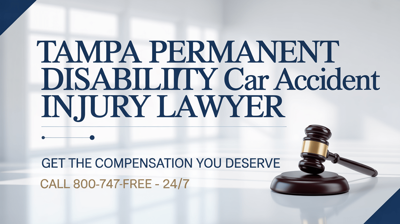 Abogado de lesiones por accidente de automóvil con discapacidad permanente en Tampa