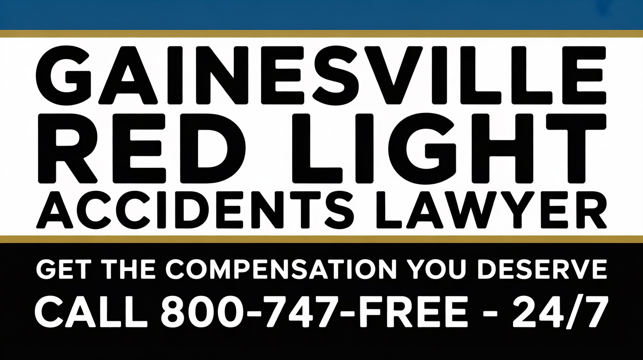 Abogado de lesiones por accidente de semáforo en rojo en Gainesville