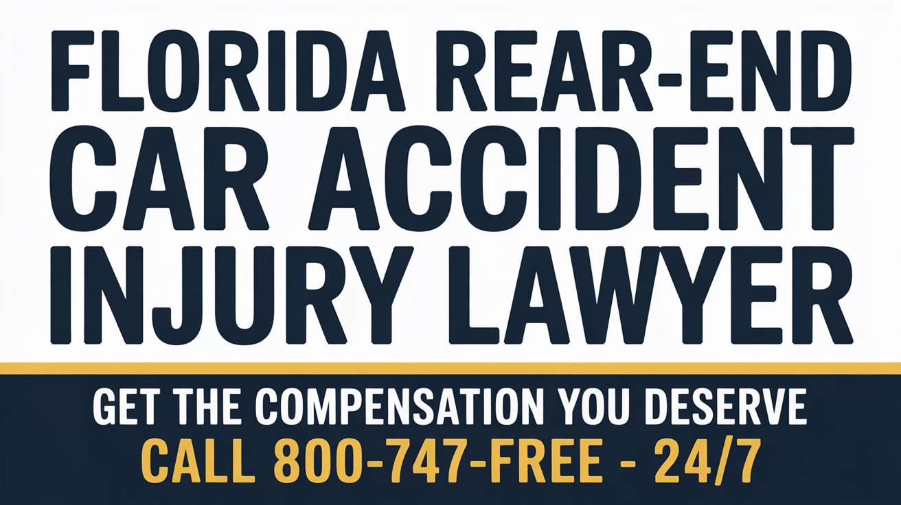 Florida Rear-End Car Accident Injury Lawyer