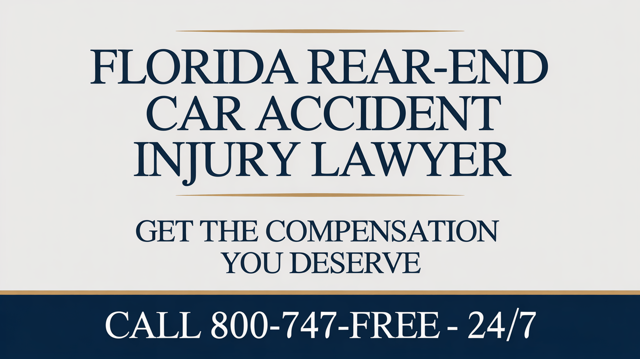 Florida Rear-End Car Accident Injury Lawyer