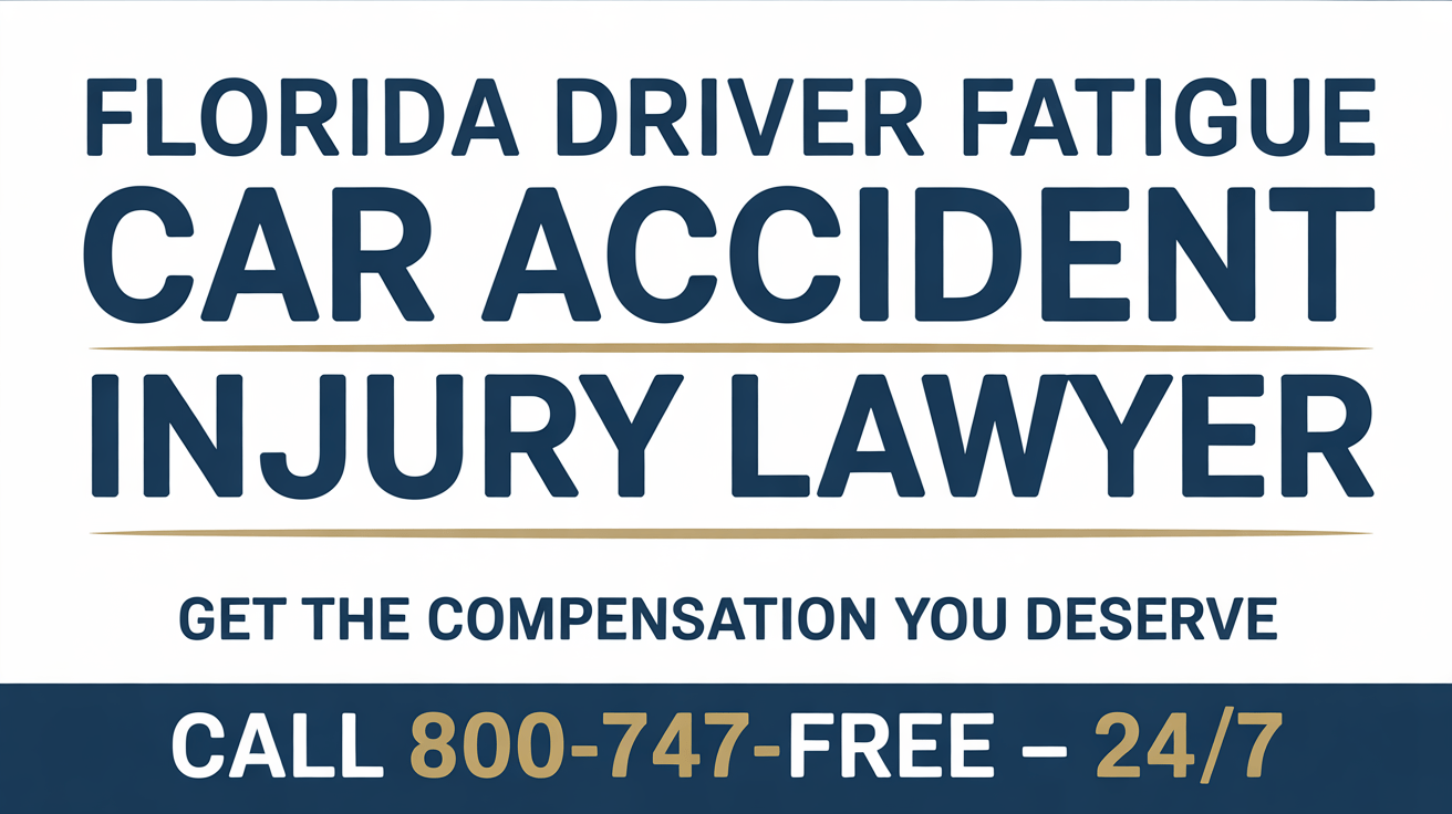 Abogado de Lesiones por Accidentes de Automóvil por Fatiga del Conductor en Florida