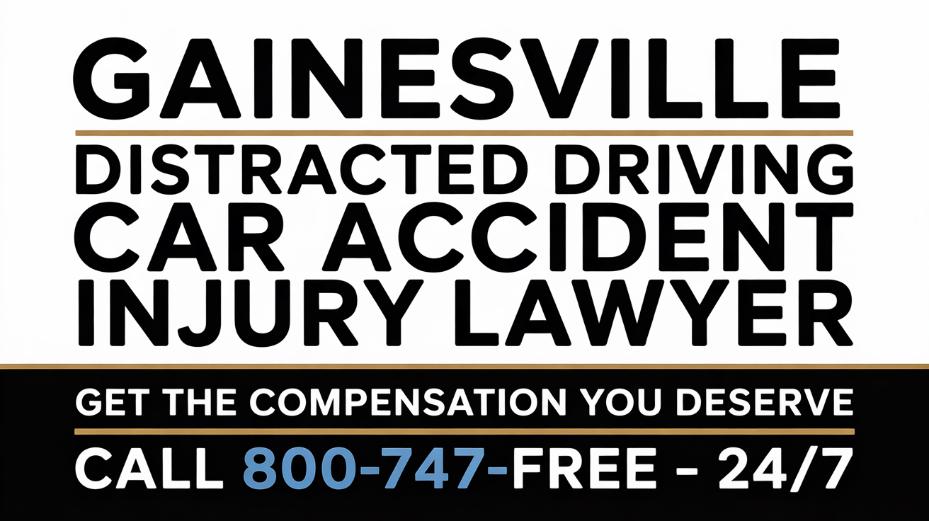 Gainesville Distracted Driving Car Accident Injury Lawyer