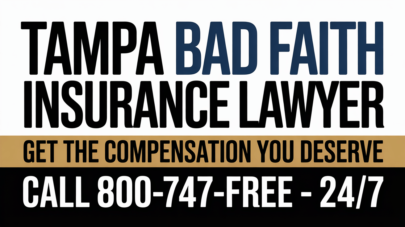 Abogado de Lesiones por Mala Fe de Seguros en Tampa