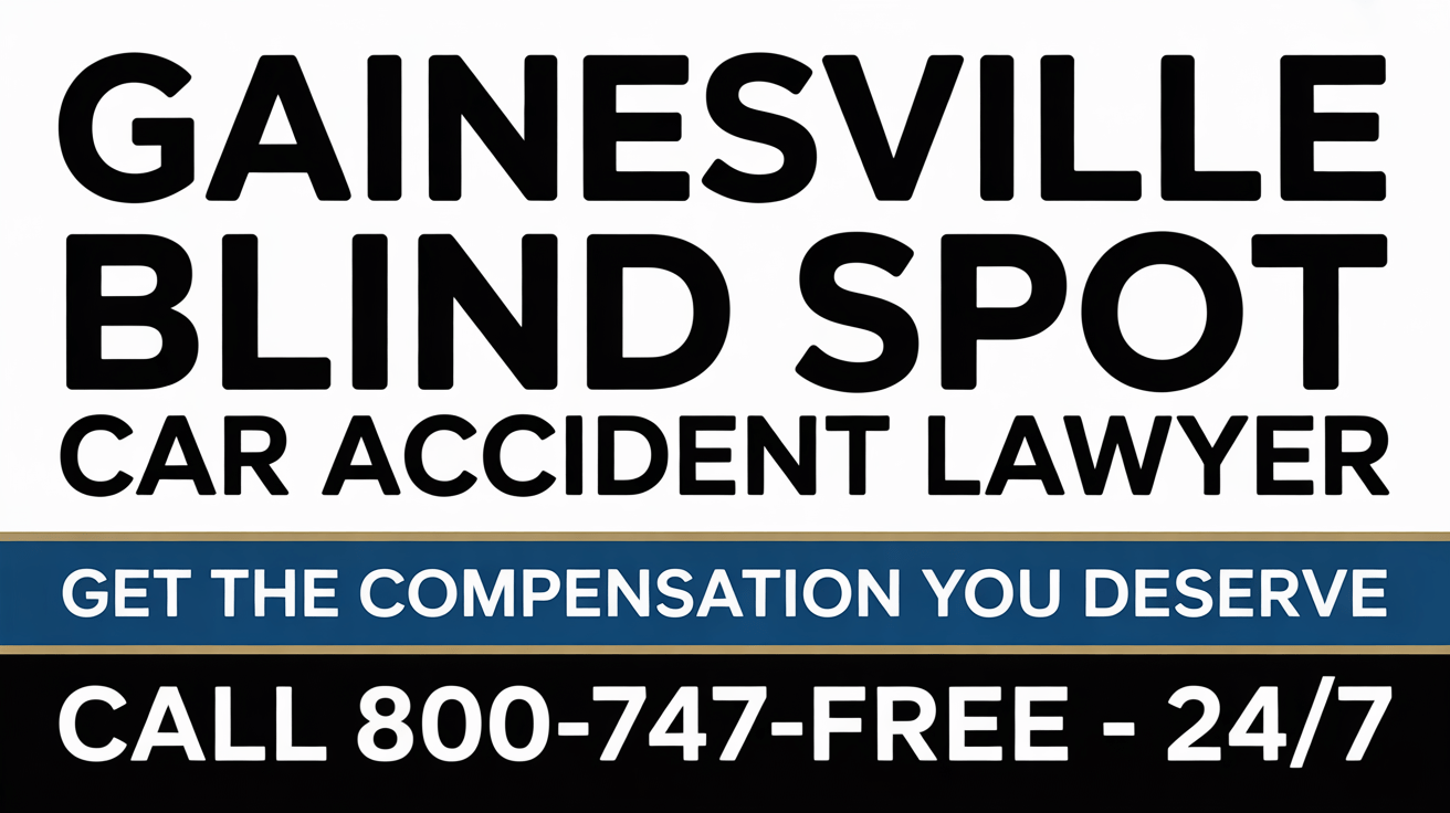 Abogado de lesiones por accidente de automóvil en punto ciego de Gainesville