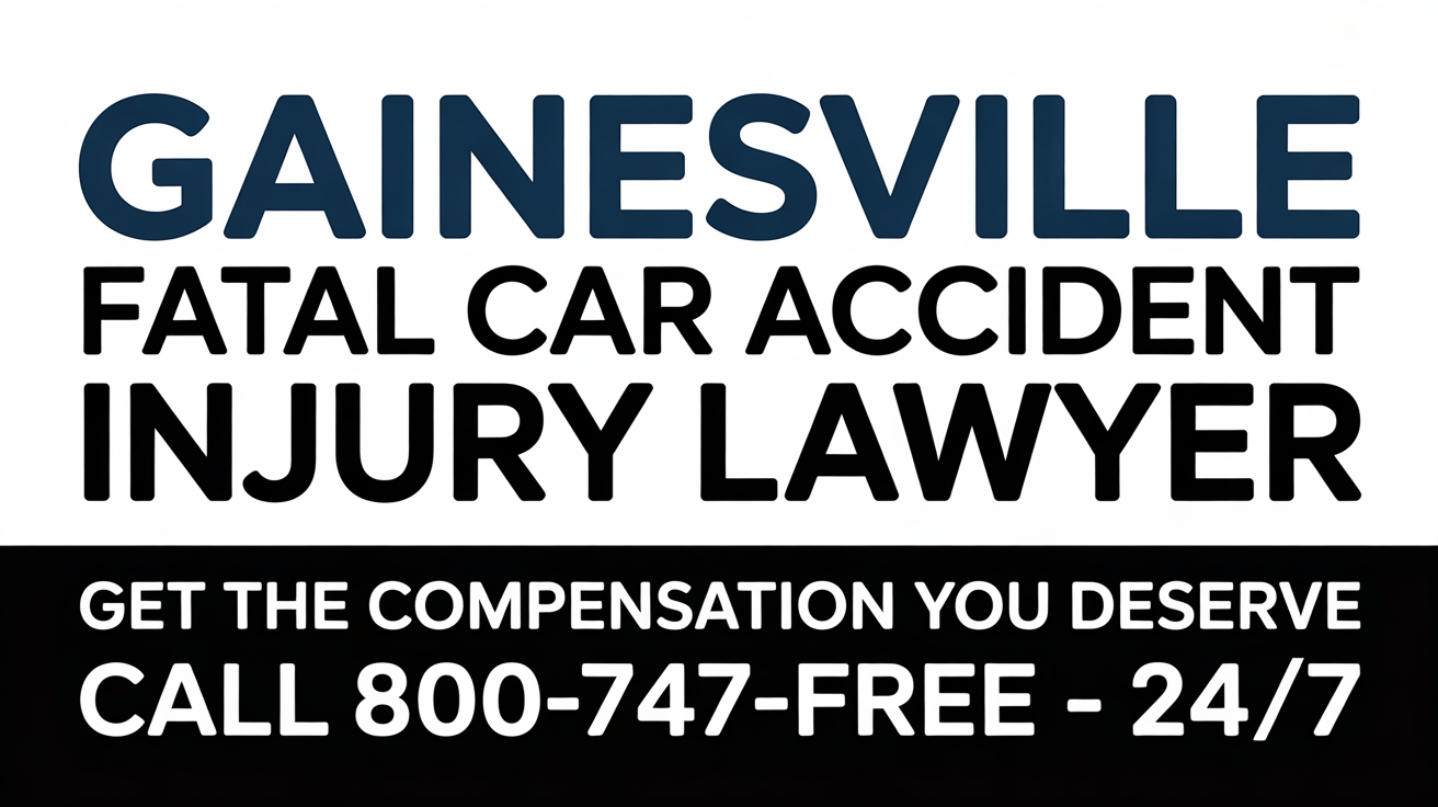 Gainesville Fatal Car Accident Injury Lawyer