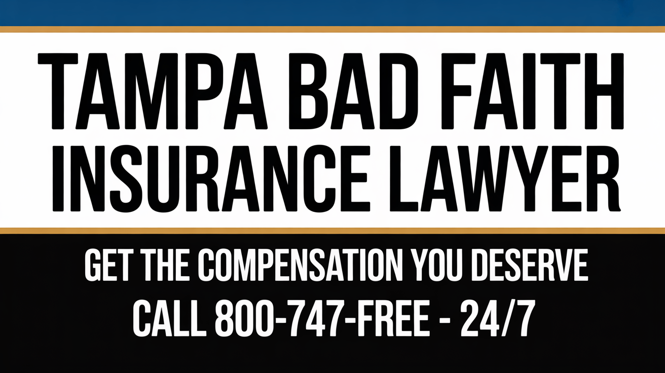 Abogado de Lesiones por Mala Fe en Seguros en Tampa