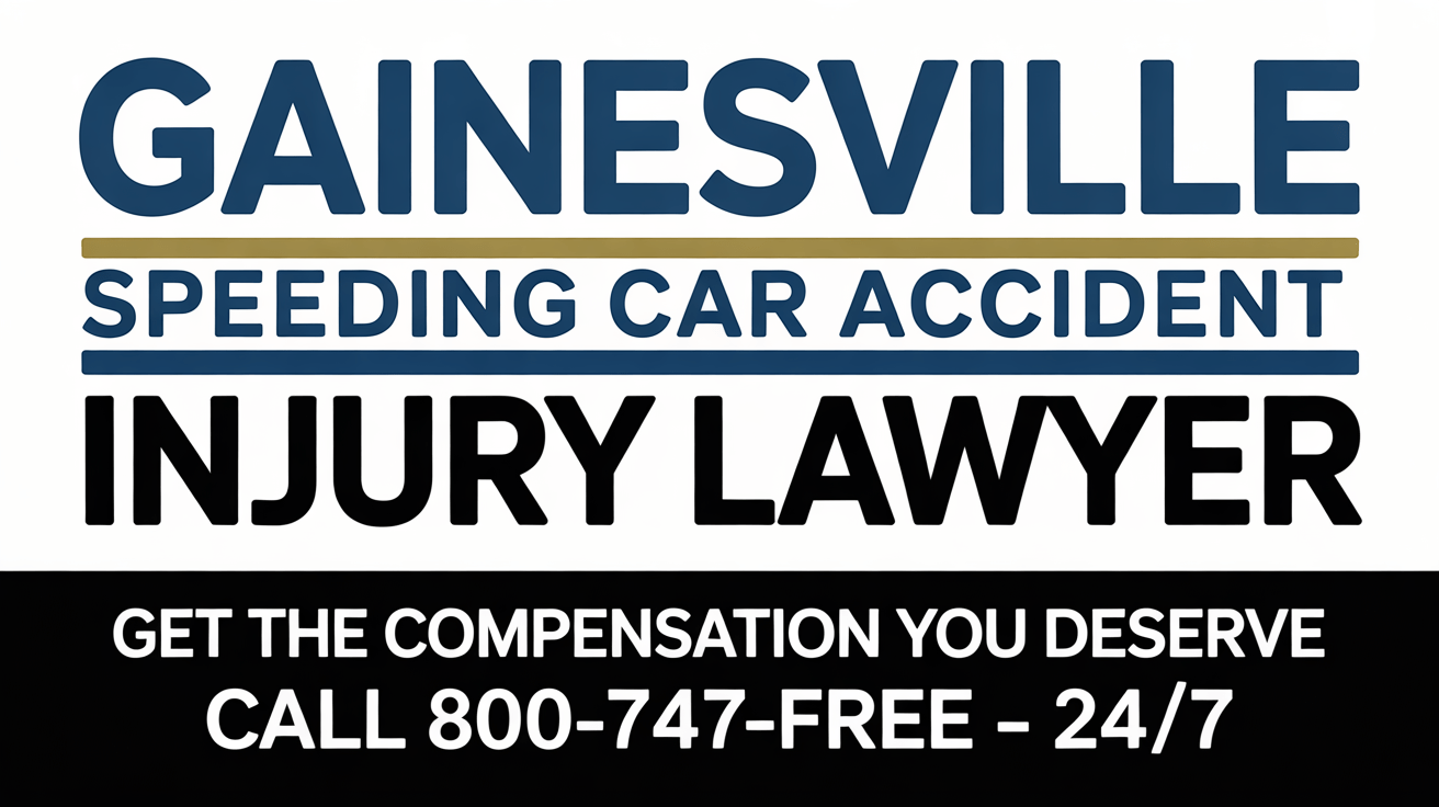 Gainesville Speeding Car Accident Injury Lawyer