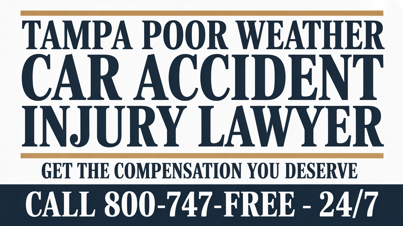 Tampa Poor Weather Car Accident Injury Lawyer