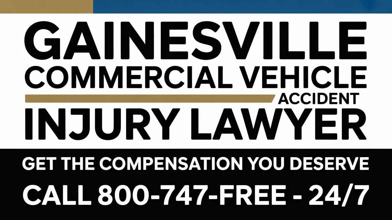 Abogado de Lesiones por Accidente de Vehículo Comercial en Gainesville