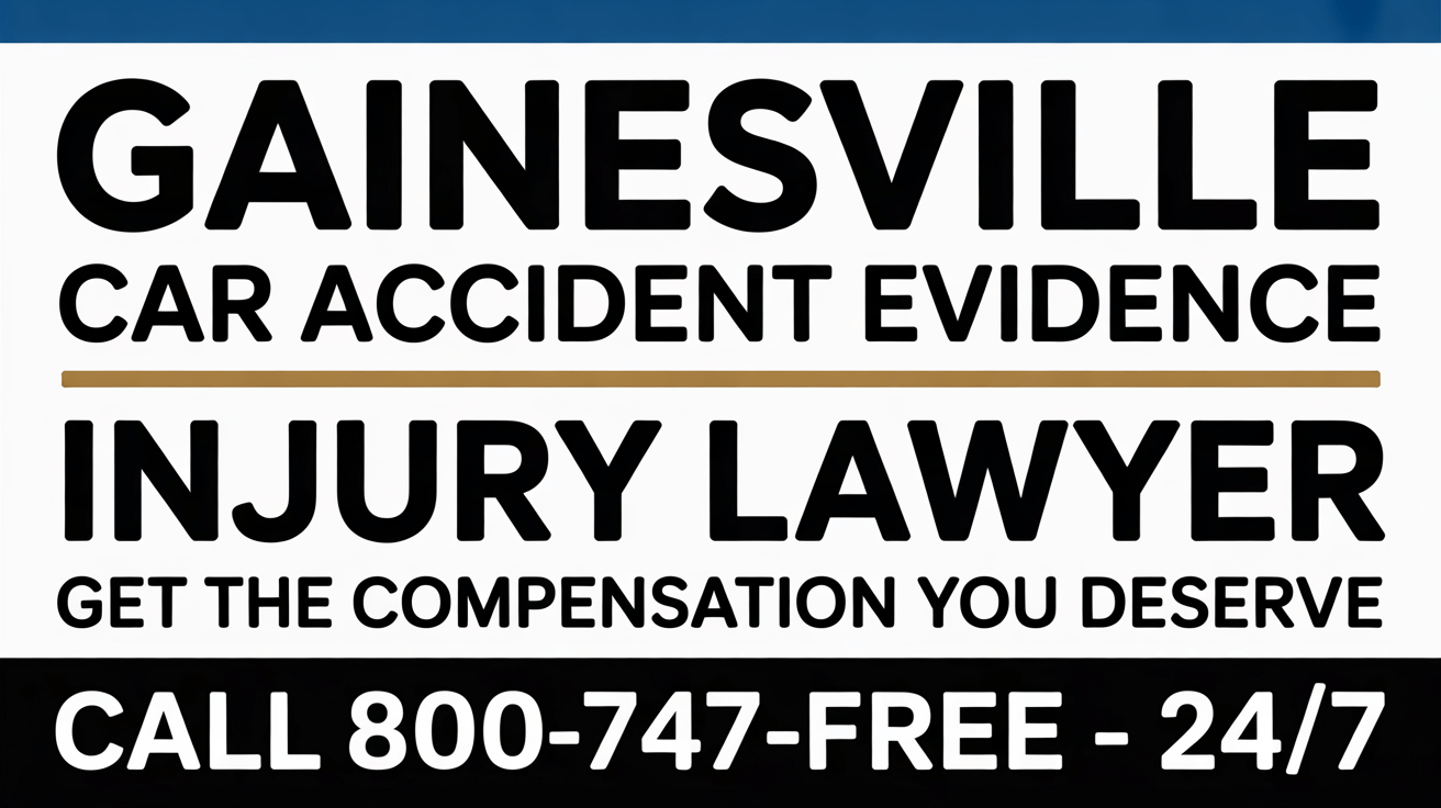 Gainesville Car Accident Evidence Injury Lawyer
