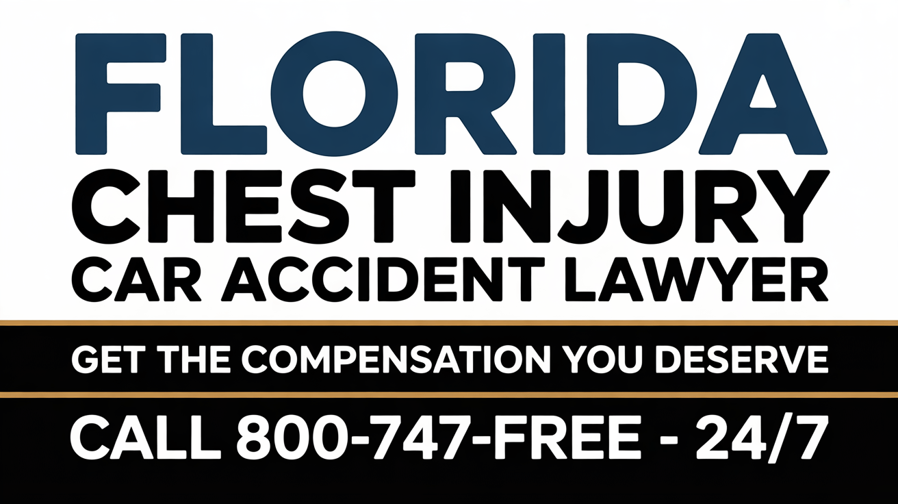 Abogado de lesiones por accidente automovilístico en Florida con lesión en el pecho