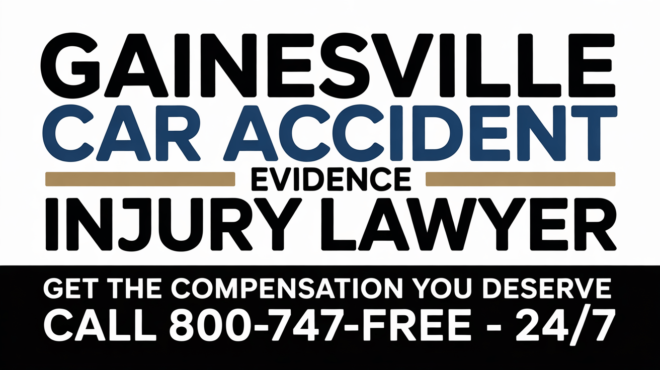 Gainesville Car Accident Evidence Injury Lawyer