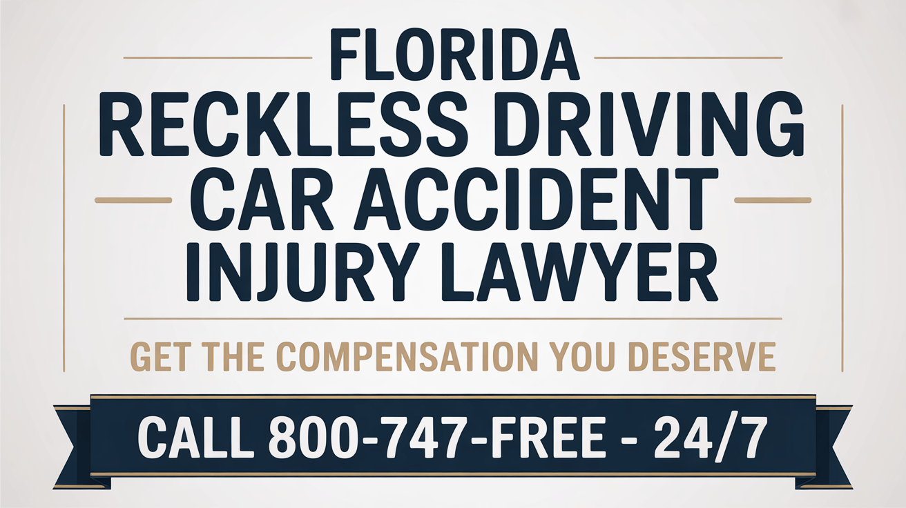 Florida Reckless Driving Car Accident Injury Lawyer