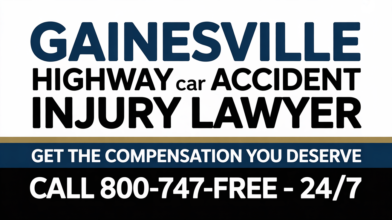 Abogado de lesiones por accidente de automóvil en la carretera de Gainesville