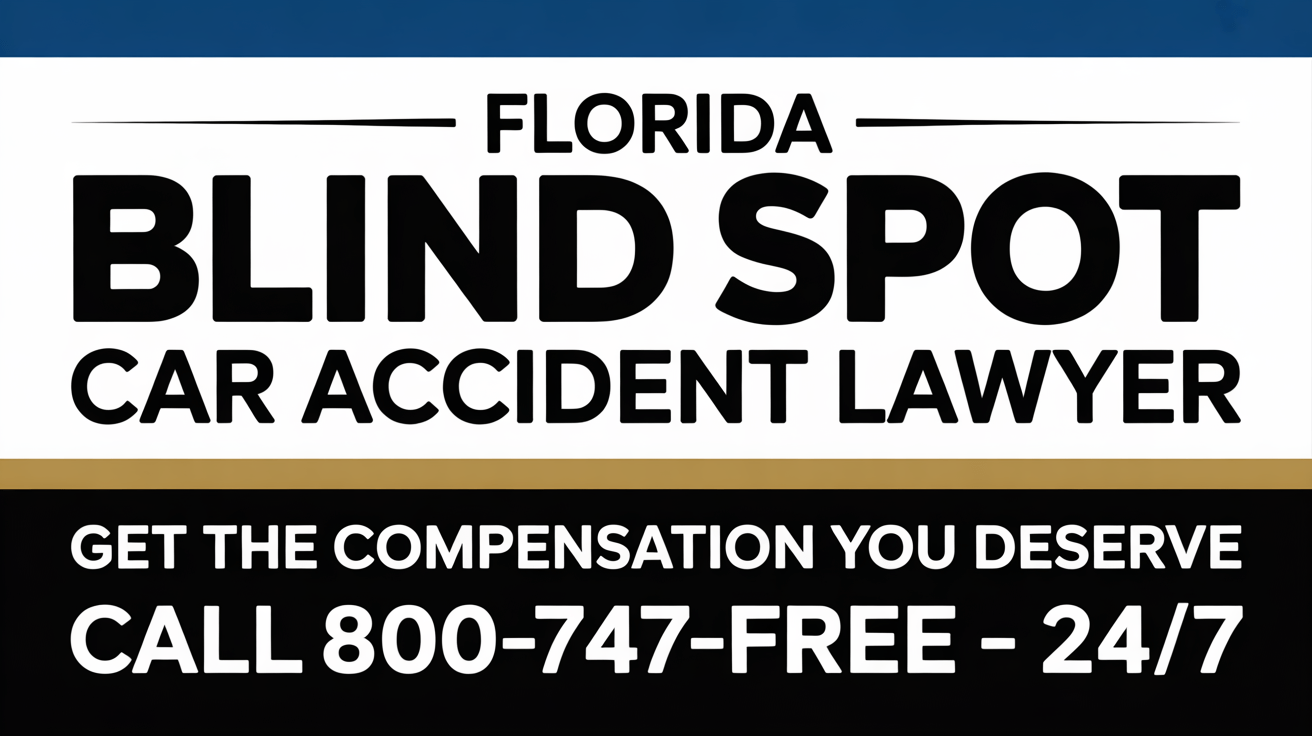 Abogado de lesiones por accidente de automóvil en un punto ciego de Florida