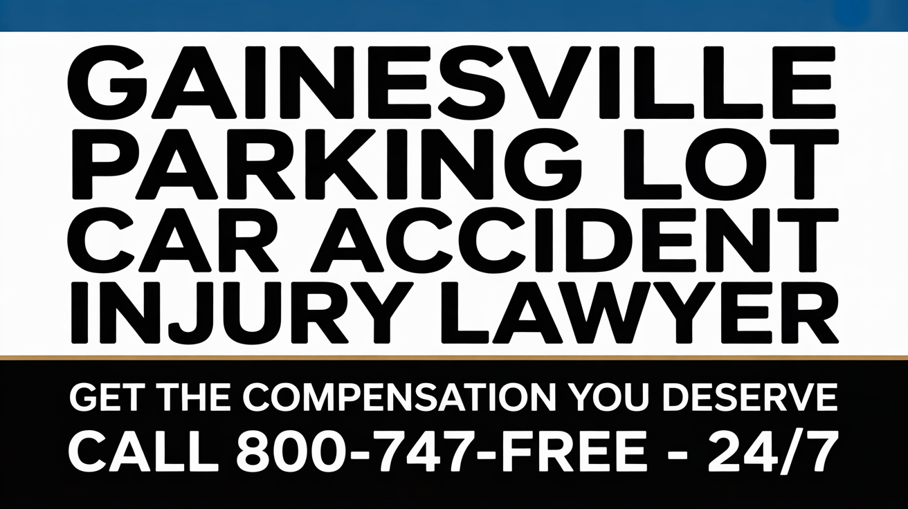 Gainesville Parking Lot Car Accident Injury Lawyer