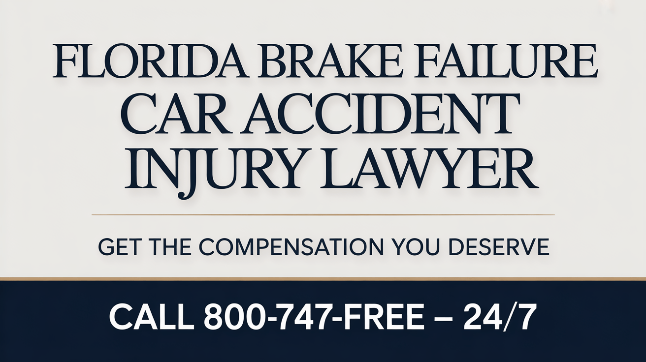 Florida Brake Failure Car Accident Injury Lawyer