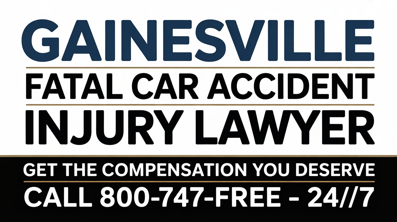 Gainesville Fatal Car Accident Injury Lawyer