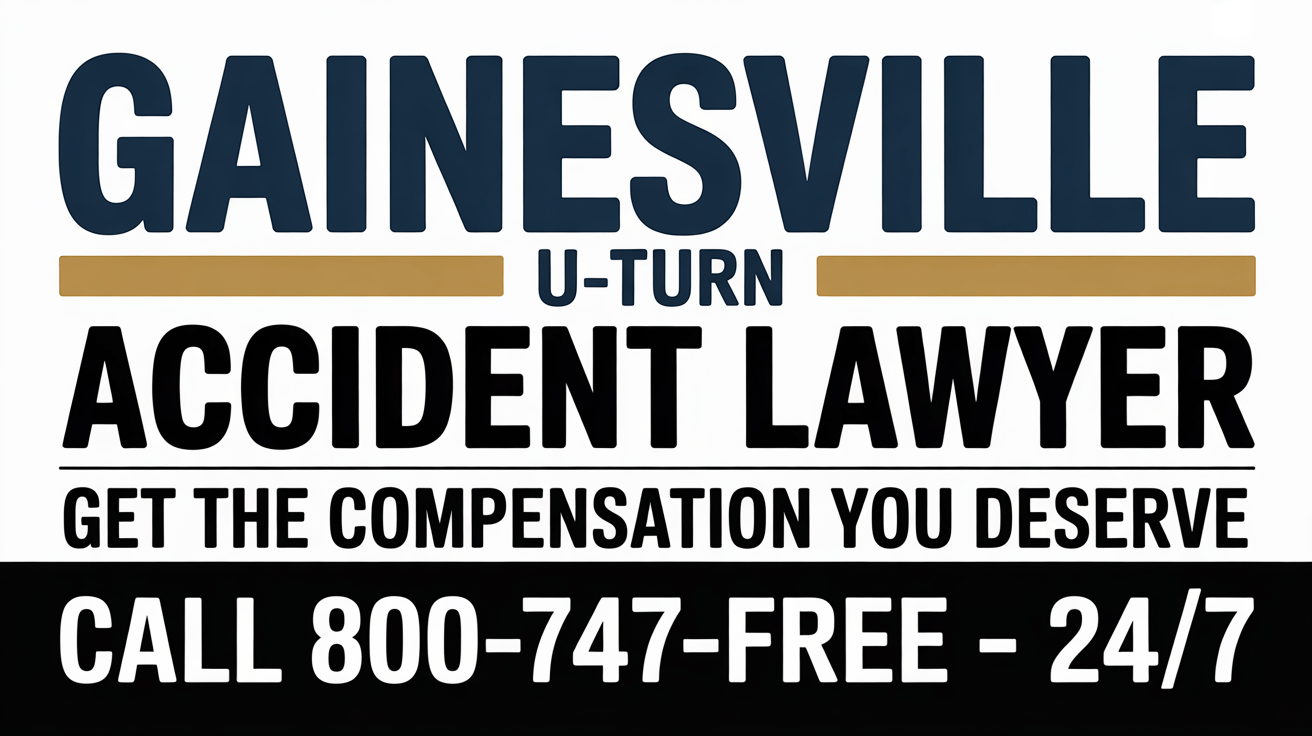 Gainesville U-Turn Accident Injury Lawyer