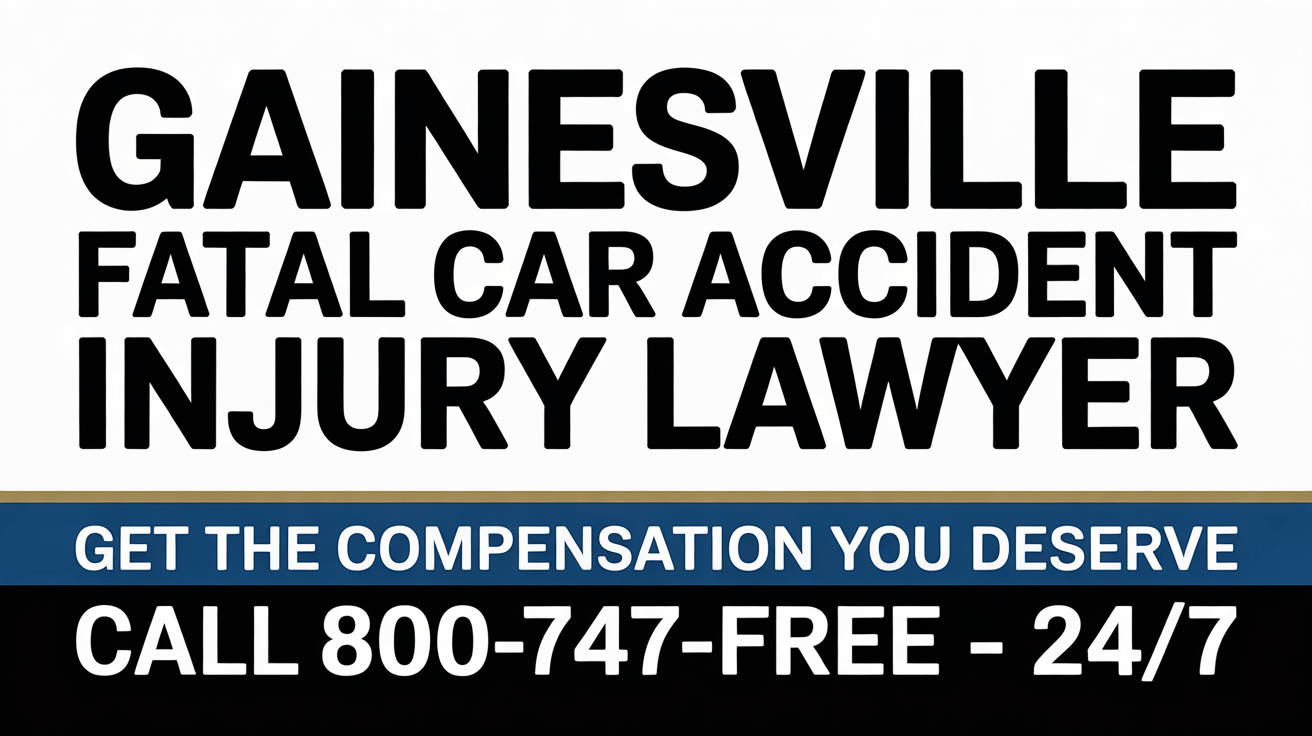 Gainesville Fatal Car Accident Injury Lawyer
