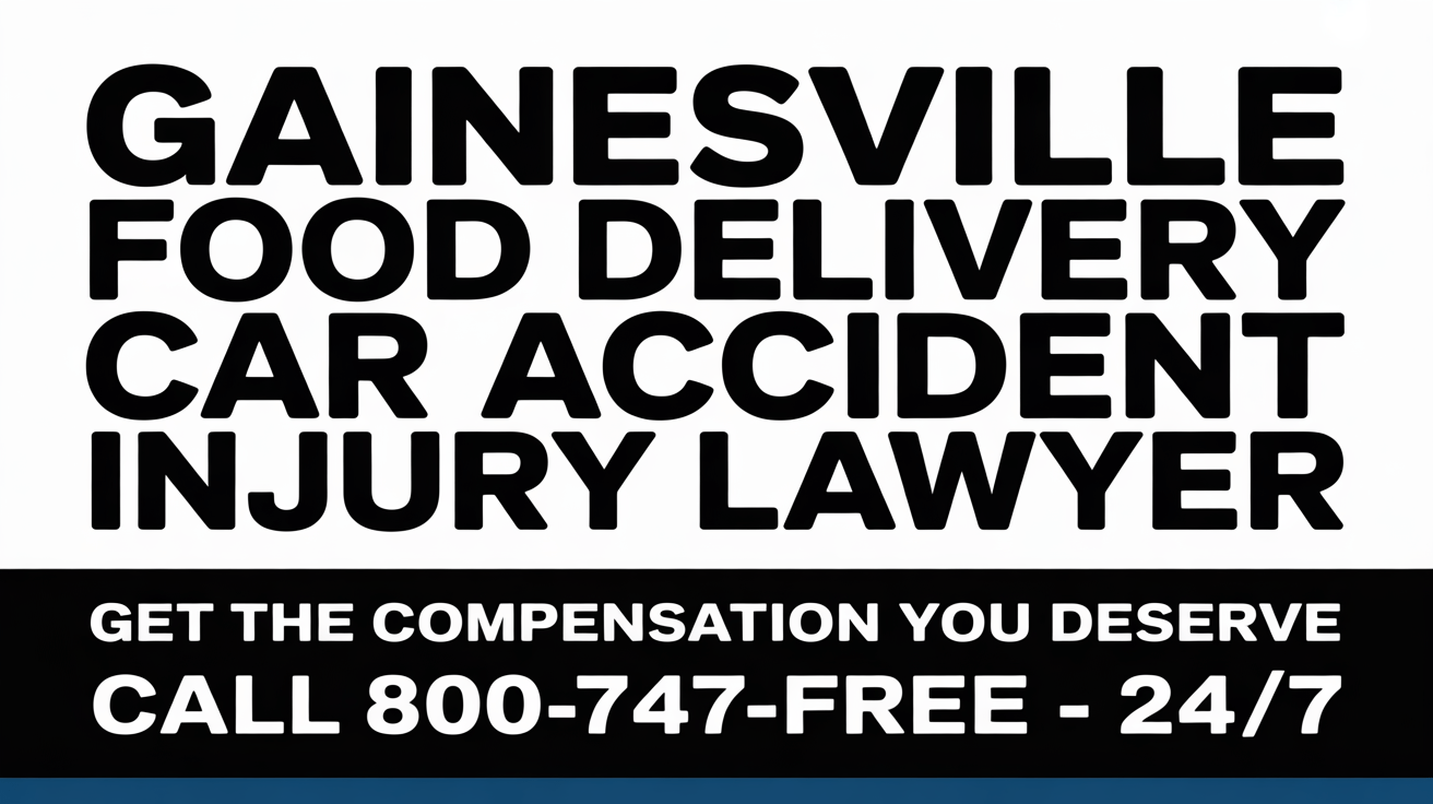 Gainesville Food Delivery Car Accident Injury Lawyer