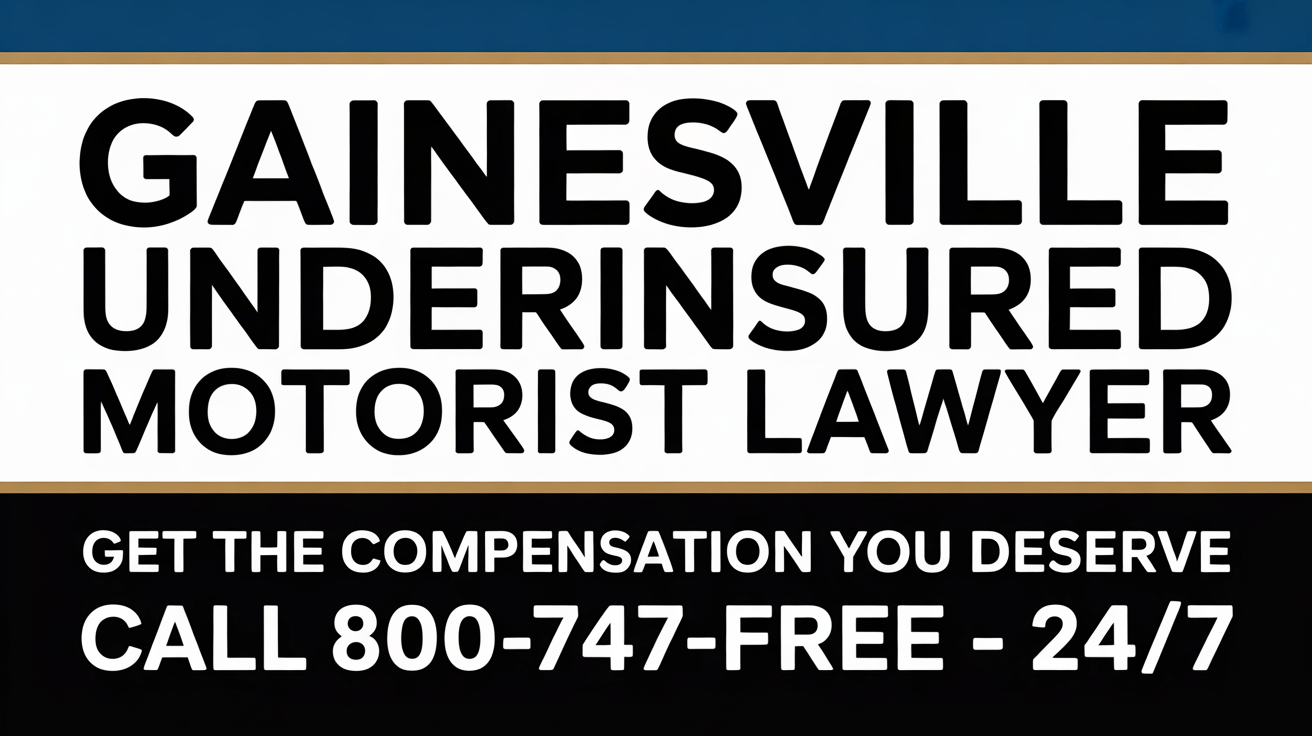 Abogado de Lesiones por Accidentes de Motorista Subasegurado en Gainesville