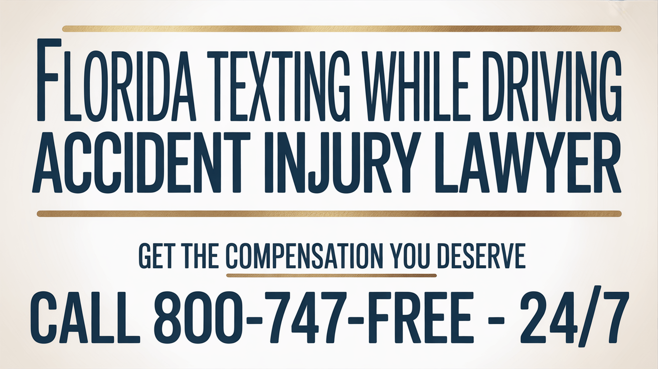 Florida Texting While Driving Accident Injury Lawyer