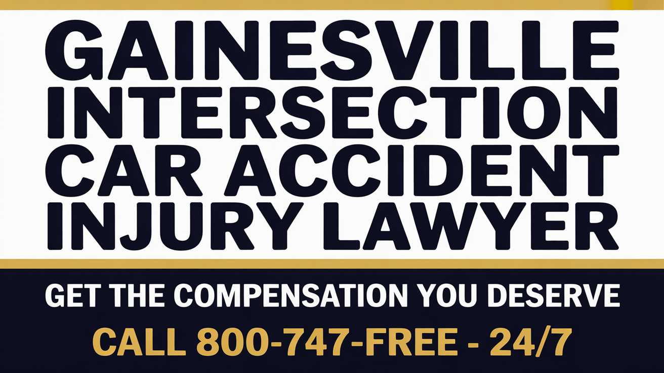 Gainesville Intersection Car Accident Injury Lawyer