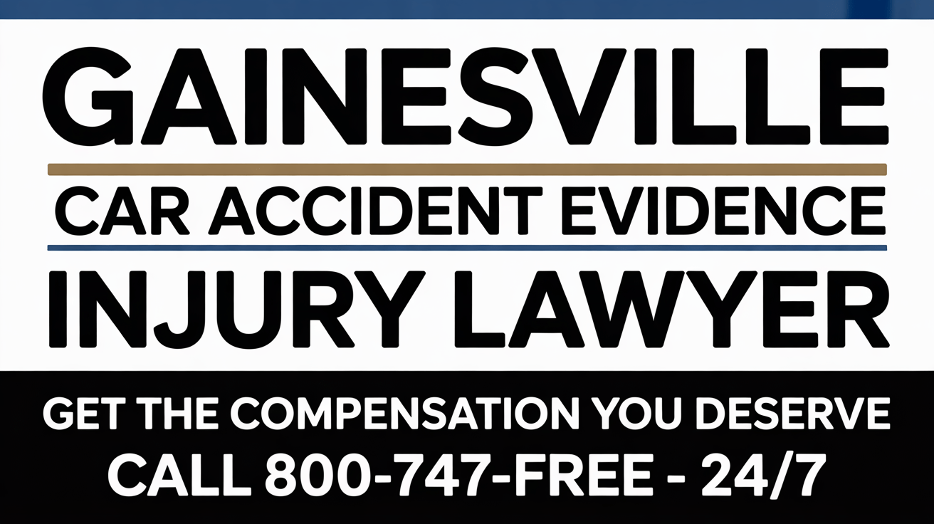 Gainesville Car Accident Evidence Injury Lawyer