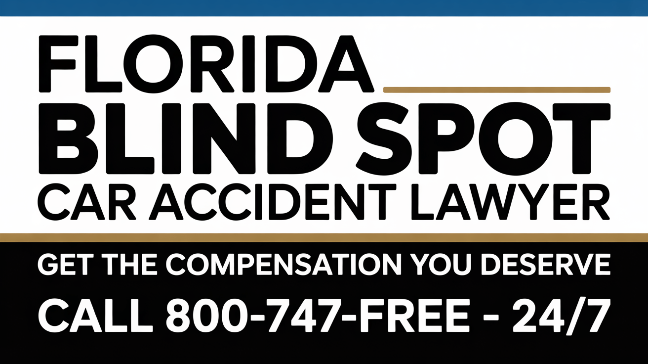 Abogado de lesiones por accidente de automóvil en un punto ciego de Florida
