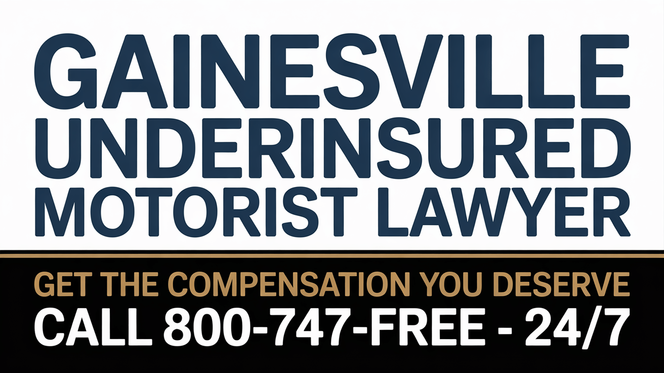 Abogado de lesiones por accidente con un conductor subasegurado en Gainesville