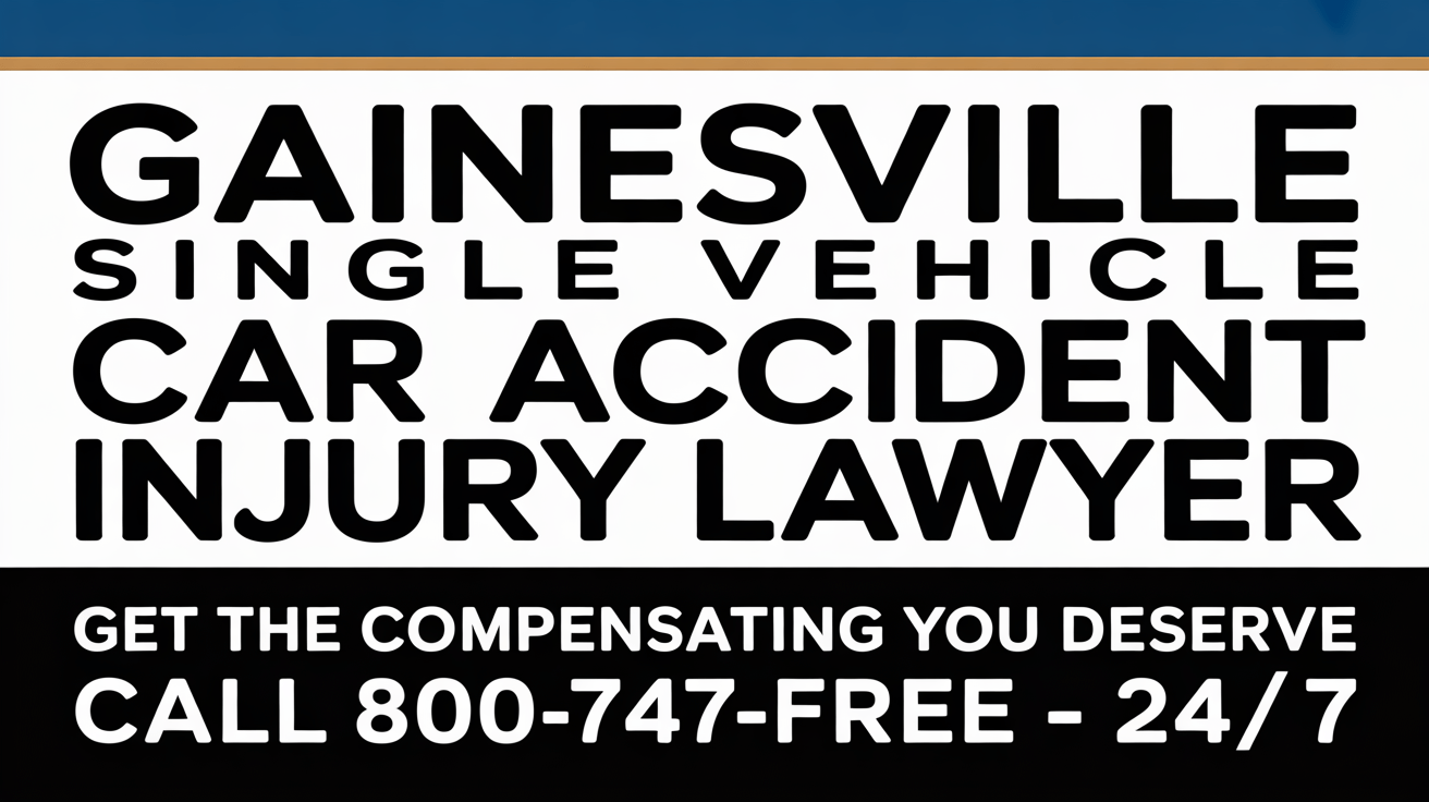Abogado de Lesiones por Accidente de Vehículo Único en Gainesville