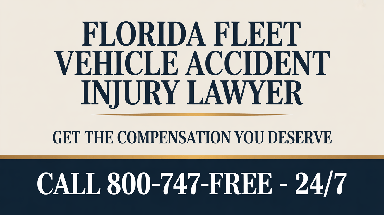 Florida Fleet Vehicle Accident Injury Lawyer