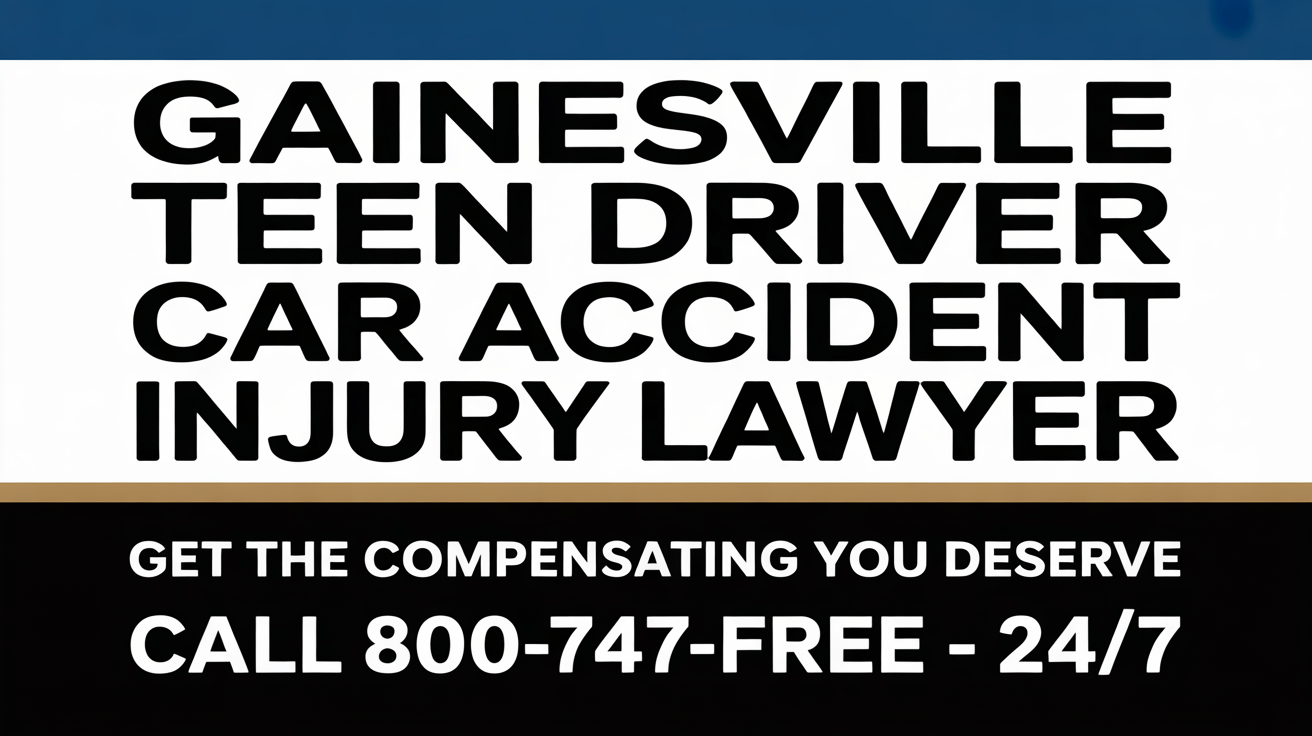 Gainesville Teen Driver Accident Lawyer