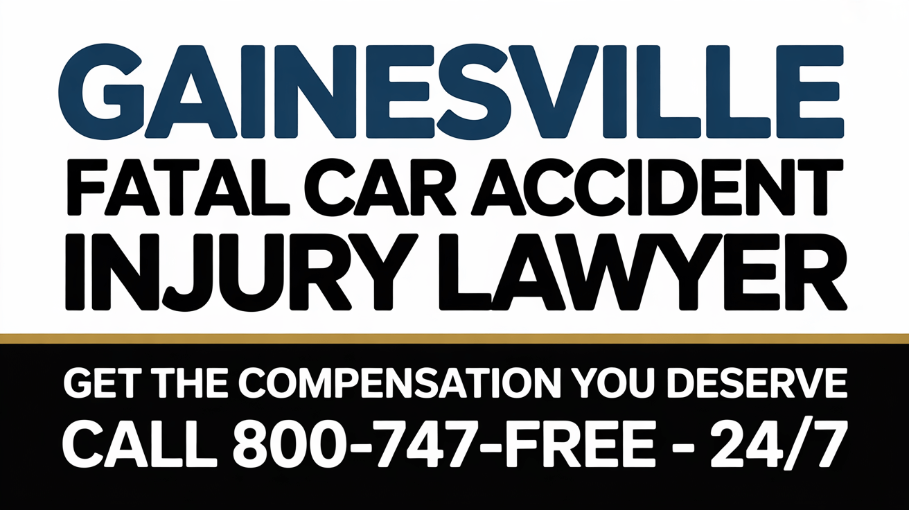 Gainesville Fatal Car Accident Injury Lawyer