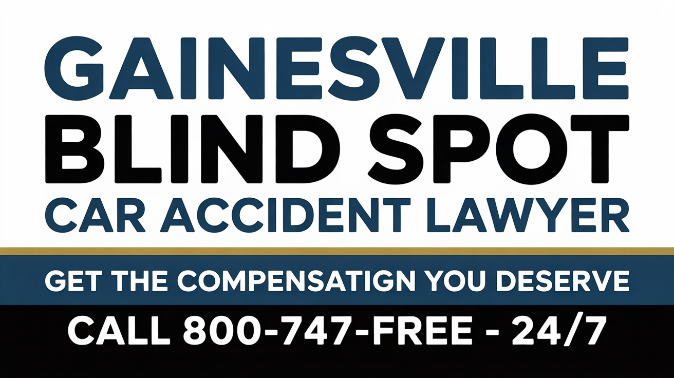 Abogado de lesiones por accidente de automóvil en un punto ciego en Gainesville